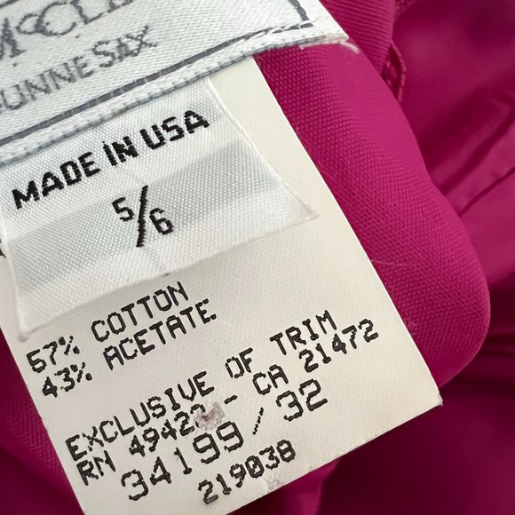 GUNNE SAX Jessica McClintock Vintage Hot Pink Barbie Core Prom Dress 5/6 - Picture 7 of 11